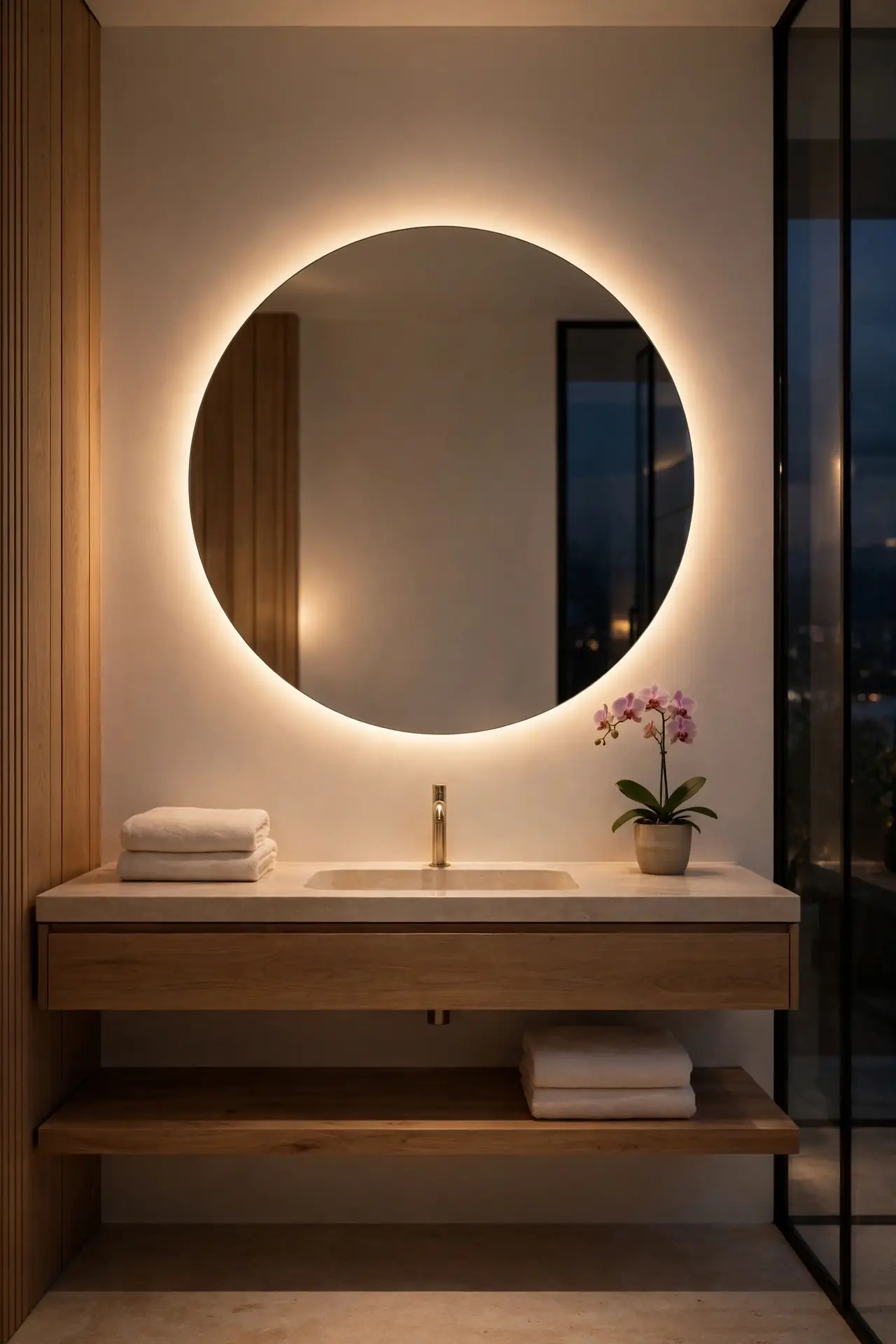 Backlit Mirror Glow