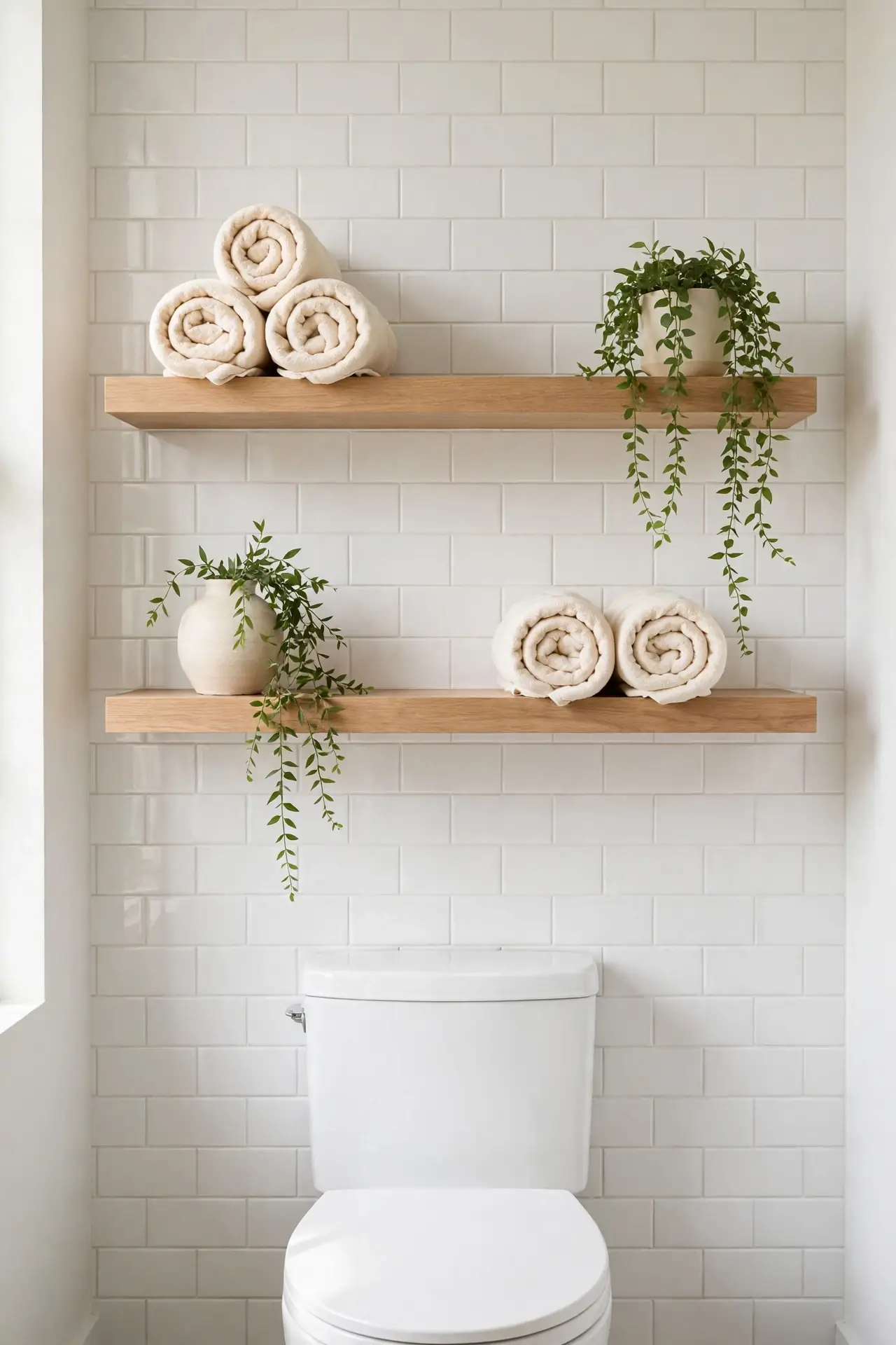 Floating Oak Shelf