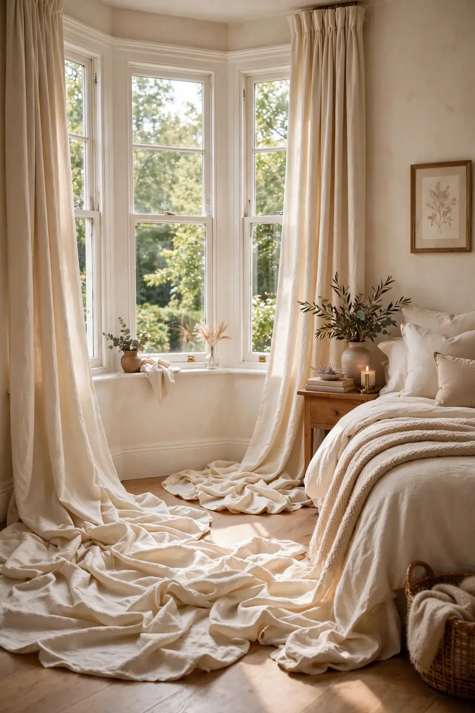 Floor Pooling Drapes