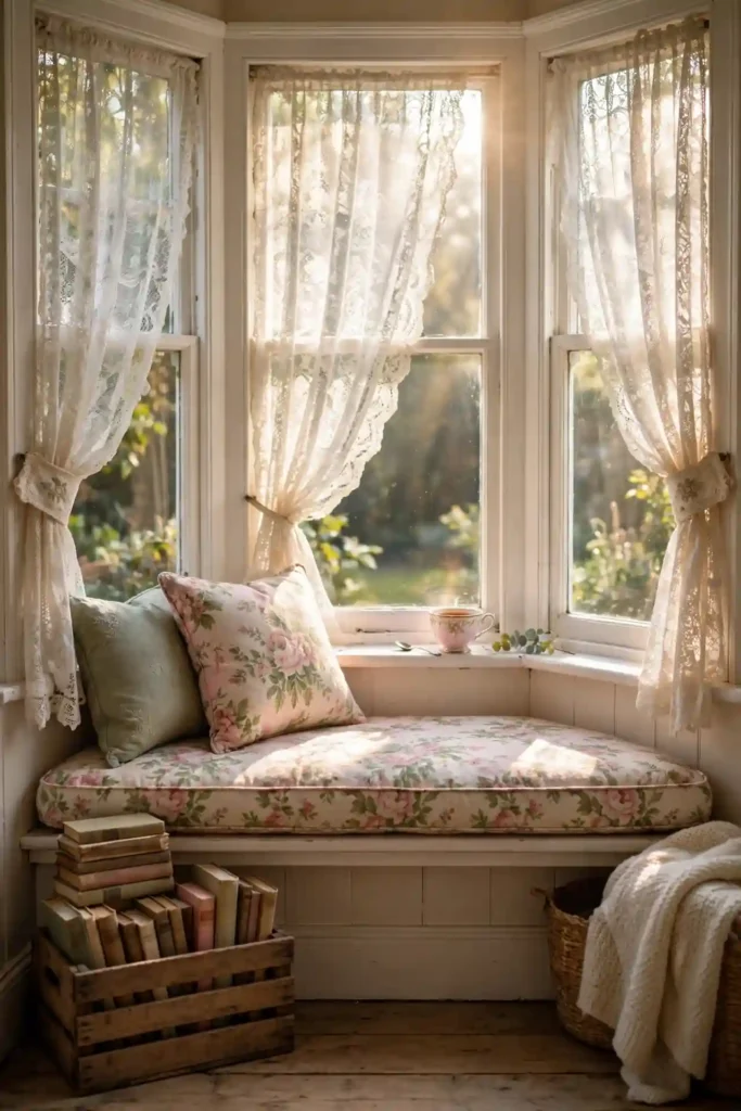 Charming bay window seating