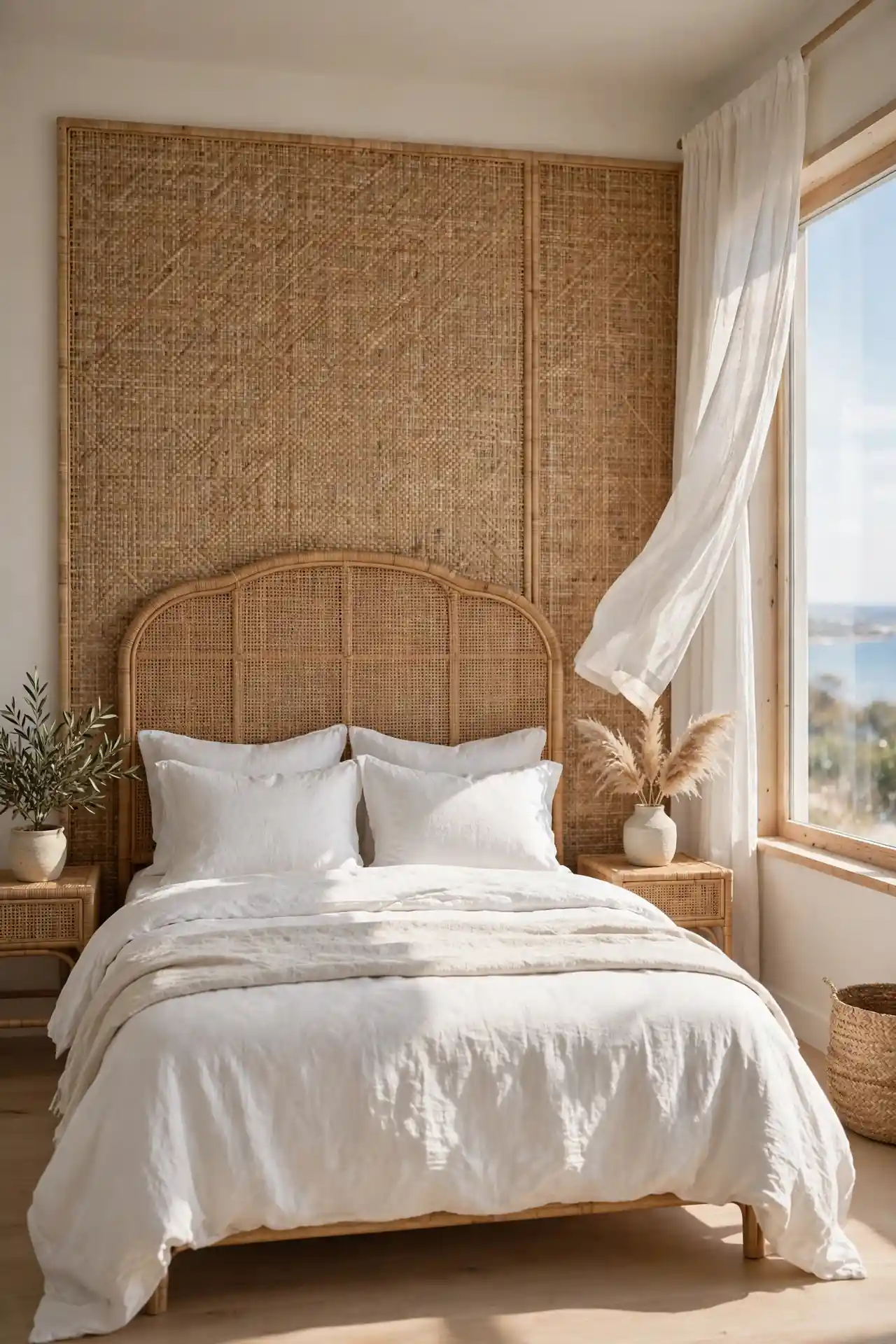 Rattan Headboard Frame
