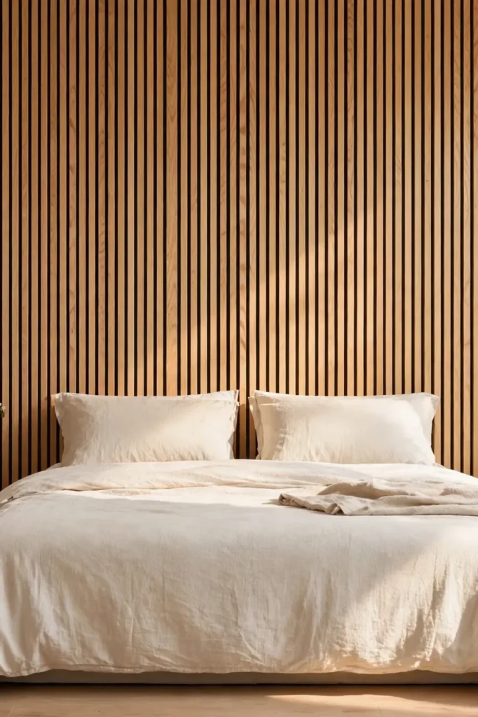Slatted Oak Panels