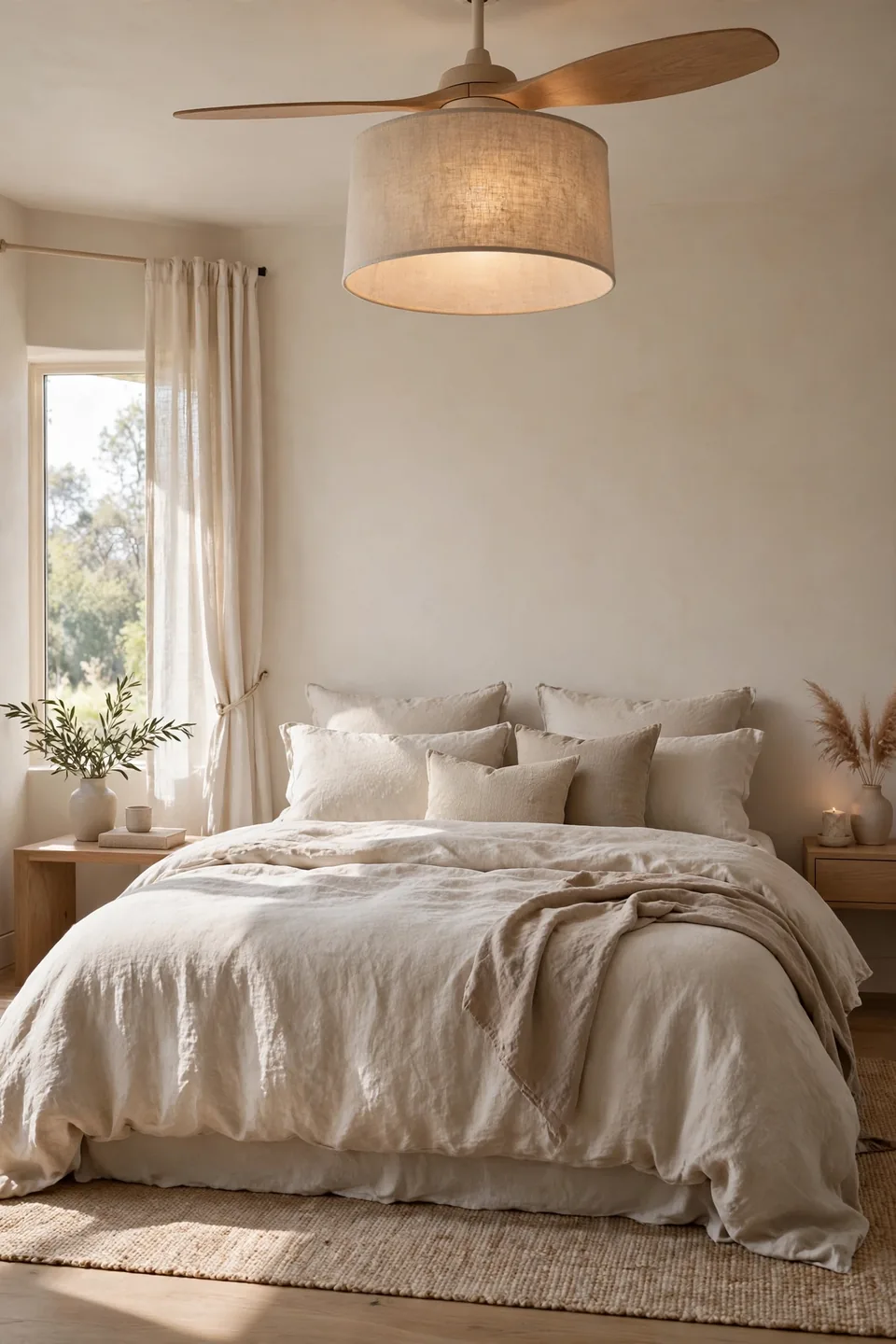 Linen Drum Shade