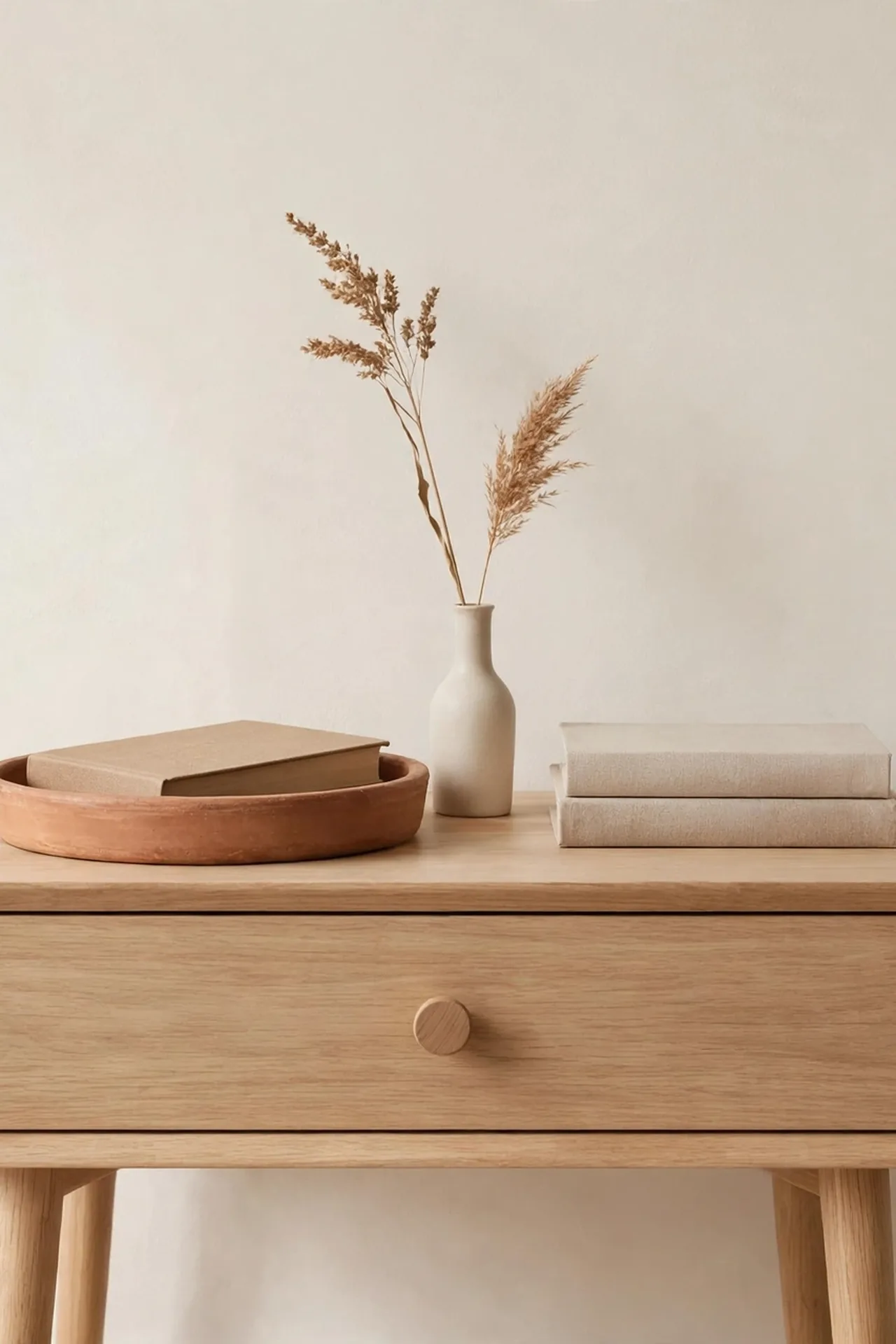 Terracotta Nightstand Styling