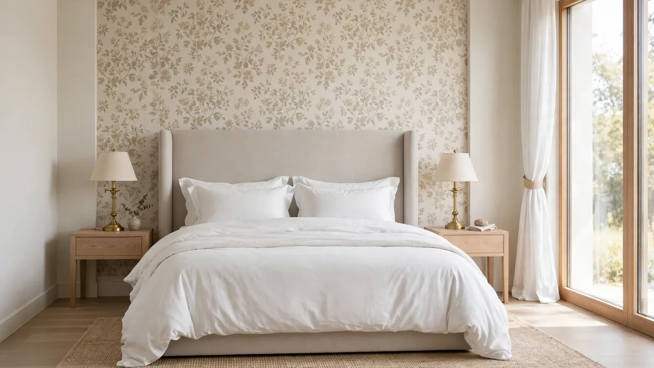 bedroom wallpaper ideas behind bed