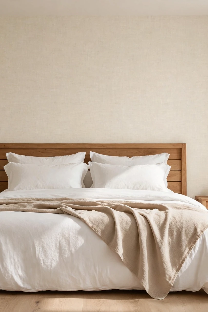 Warm Beige Grasscloth