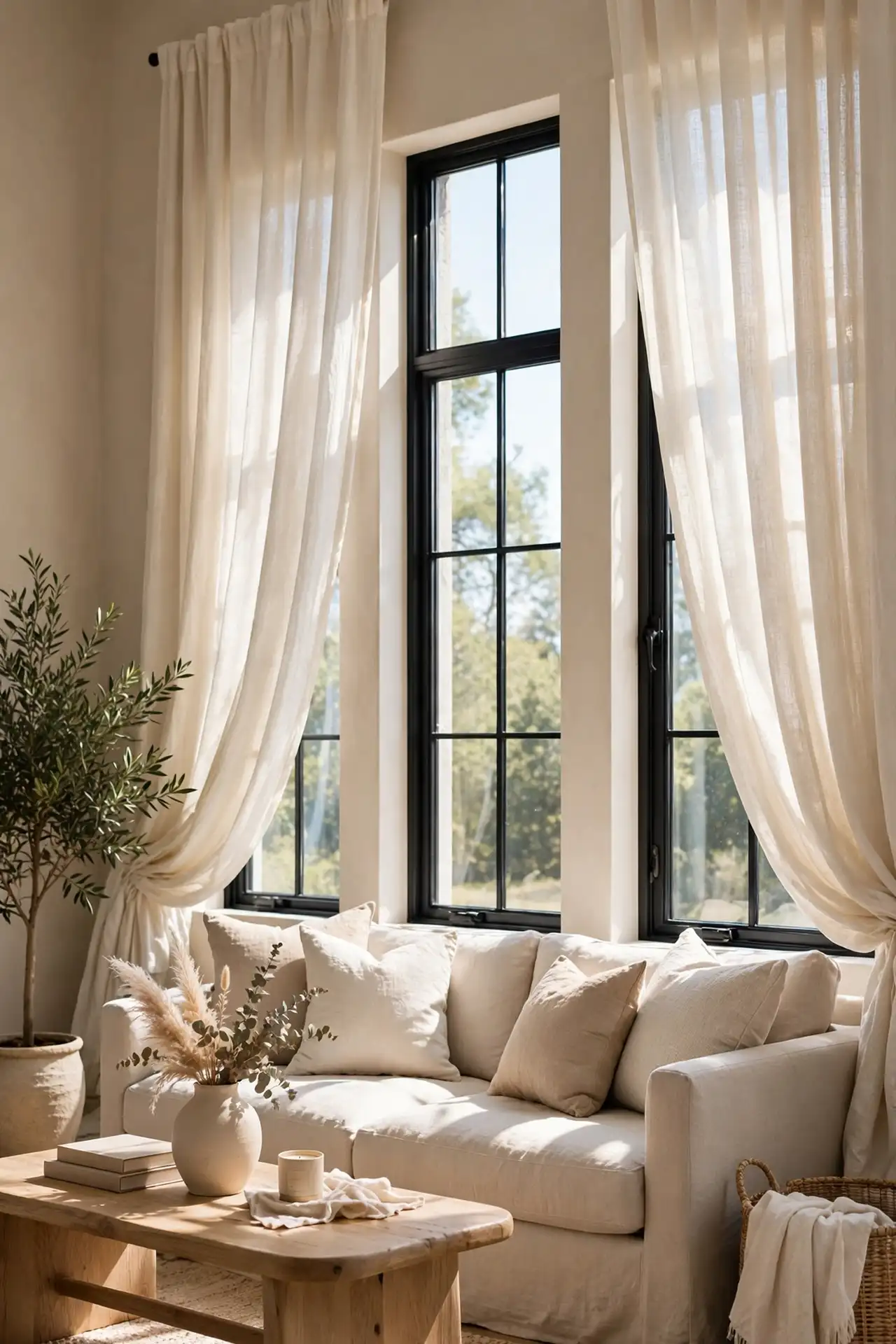 Cream Curtain Softness