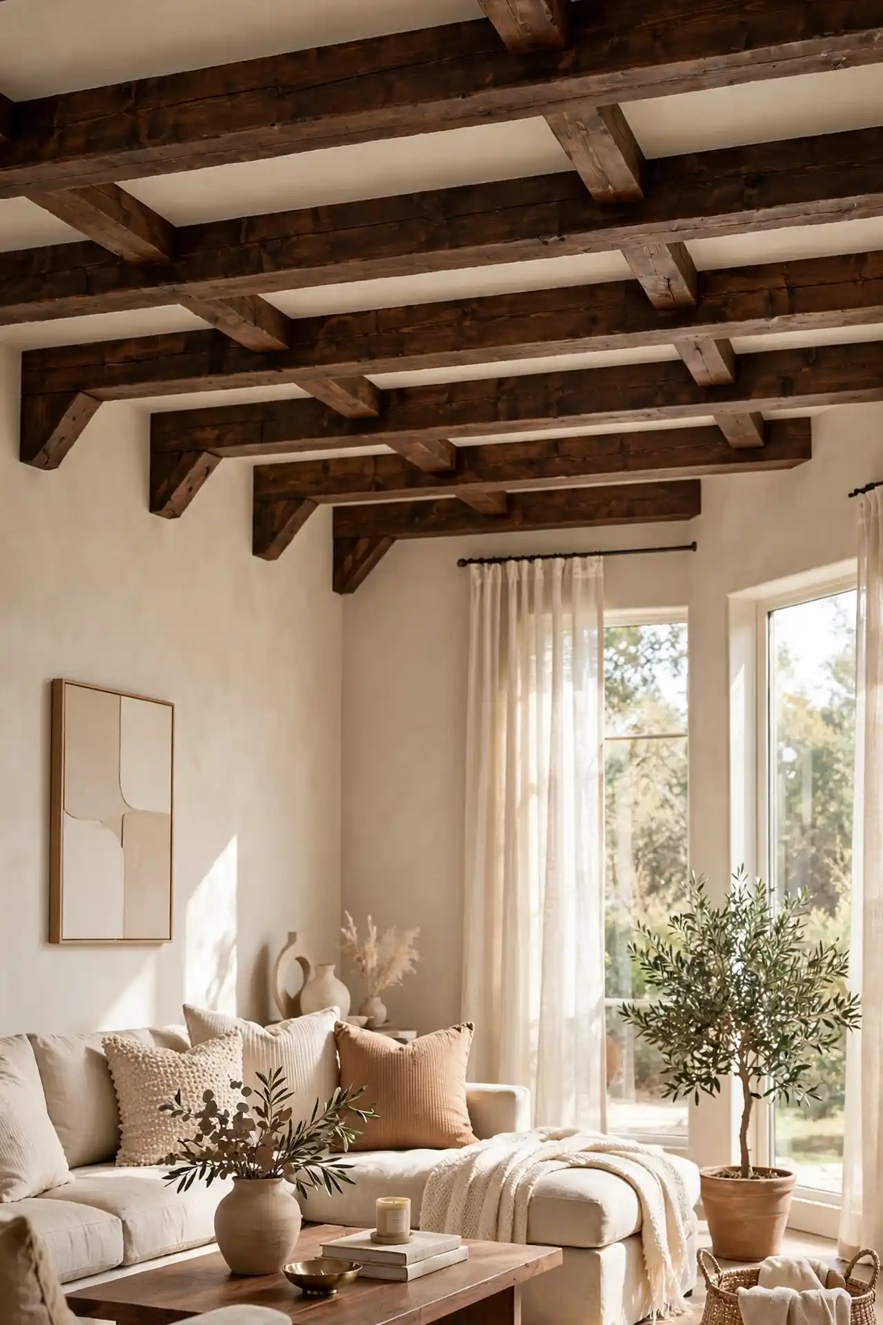 Dark Wood Beams