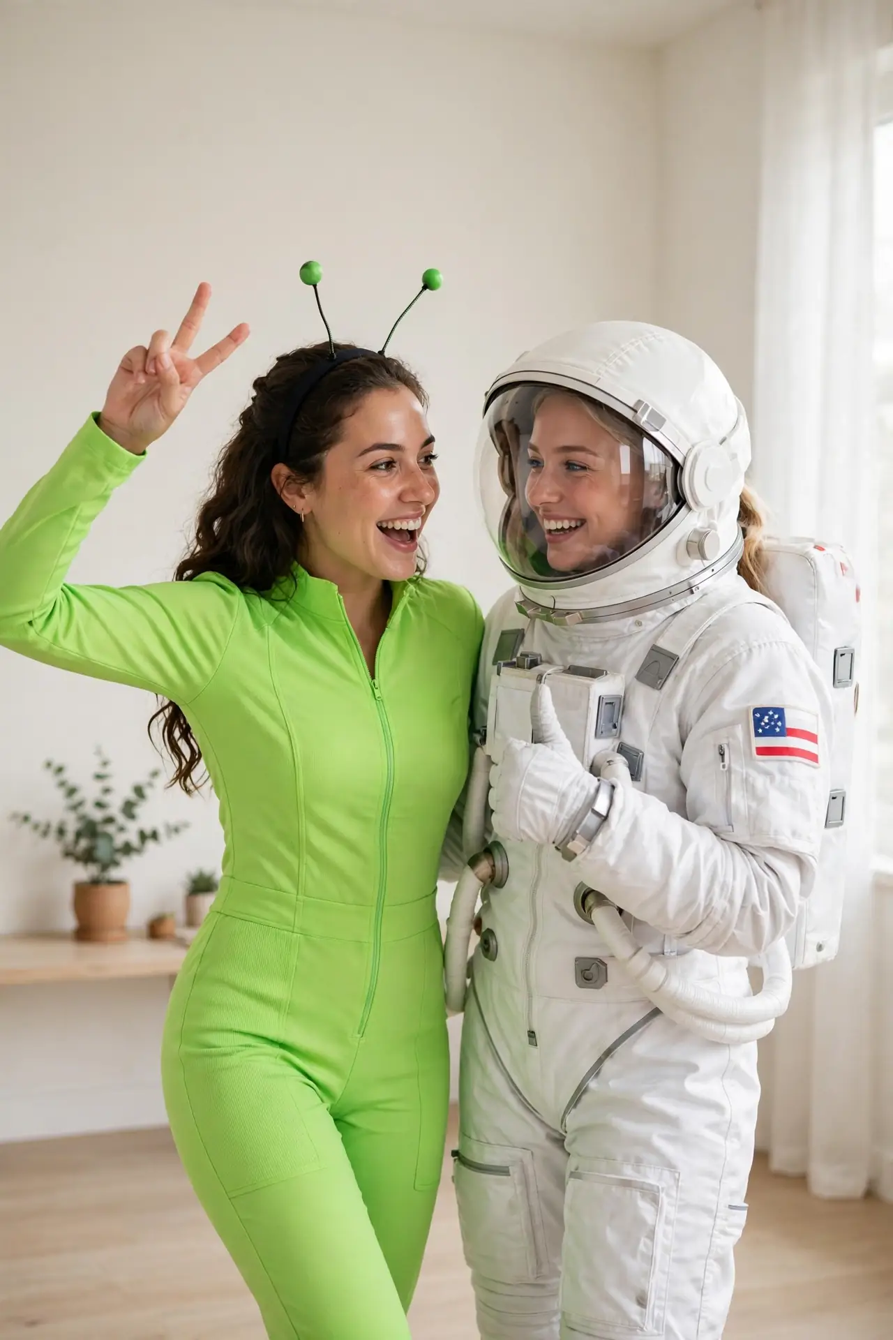 Alien and Astronaut Duo
