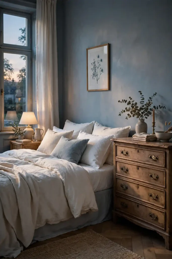 Dusty blue bedroom ideas