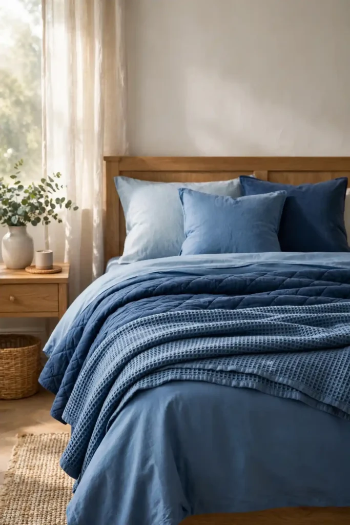 Layered Blue Textiles