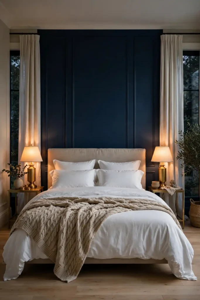 Navy blue bedroom ideas