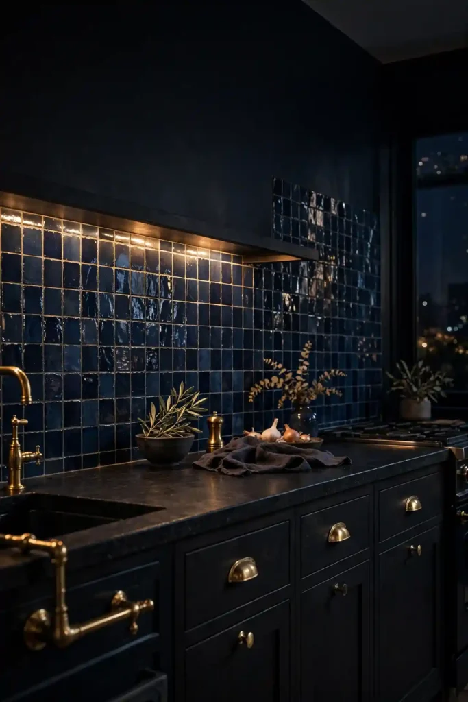 Moody Midnight Blue
