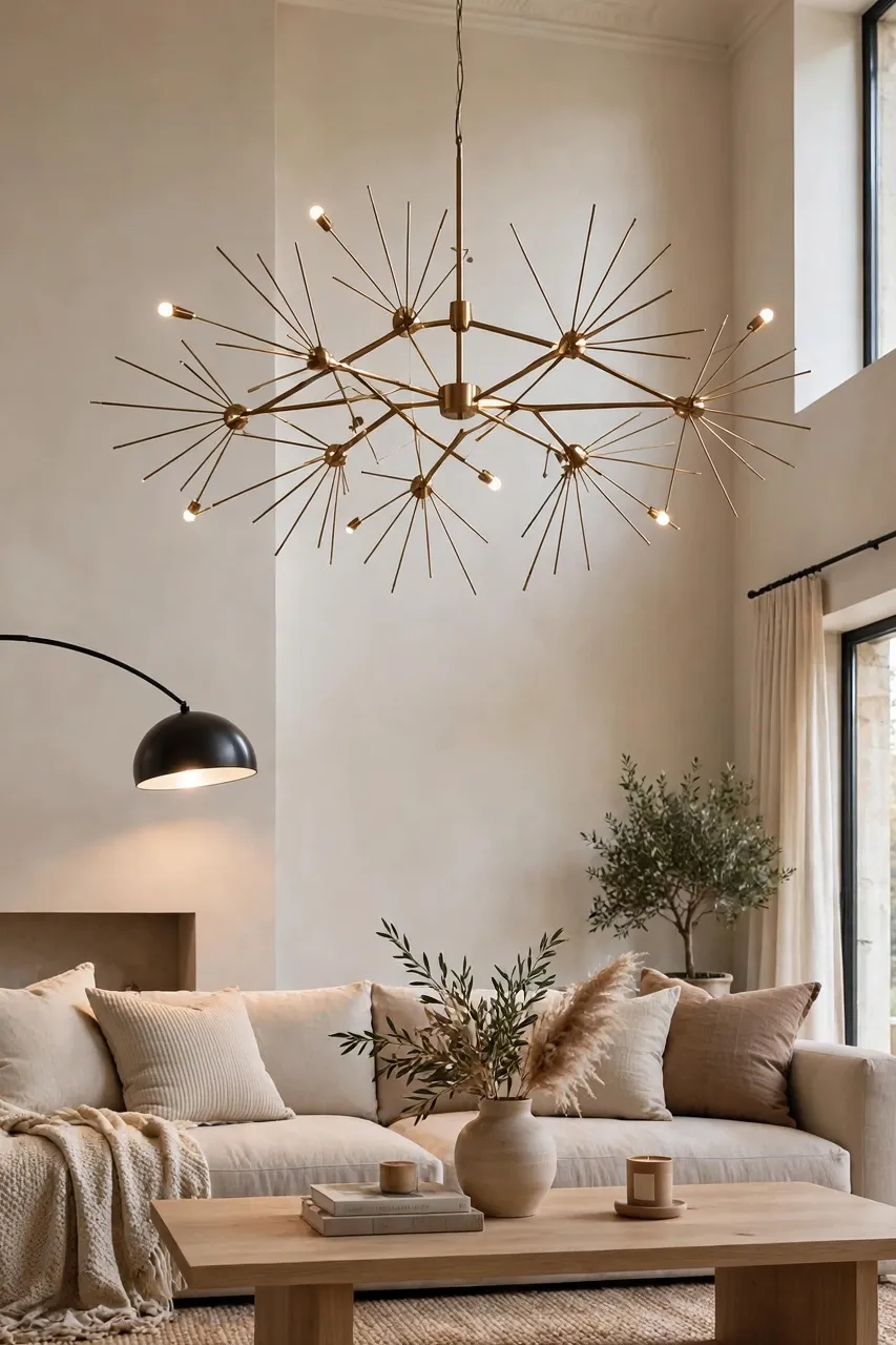 Statement Lighting That Fills the Height