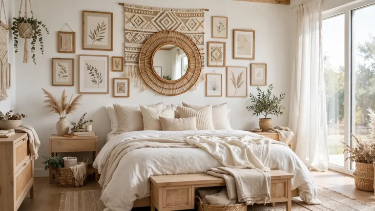 boho gallery wall ideas for bedrooms