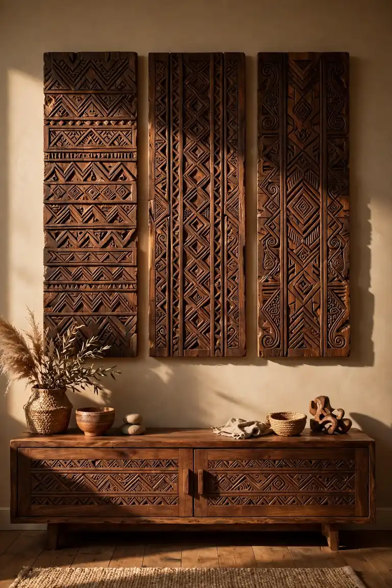 Carved Wooden Panels