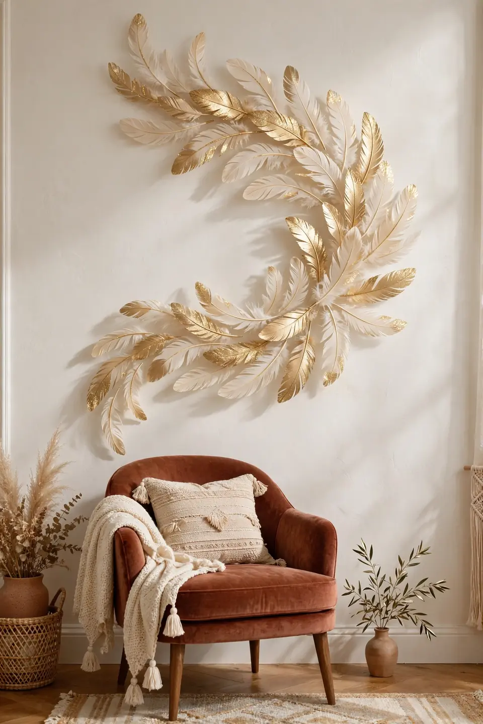 Feather Wall Accents
