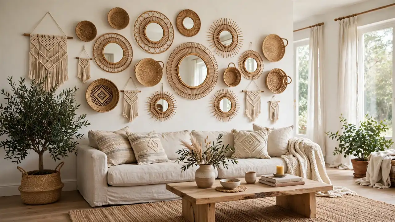 boho wall decor for living rooms