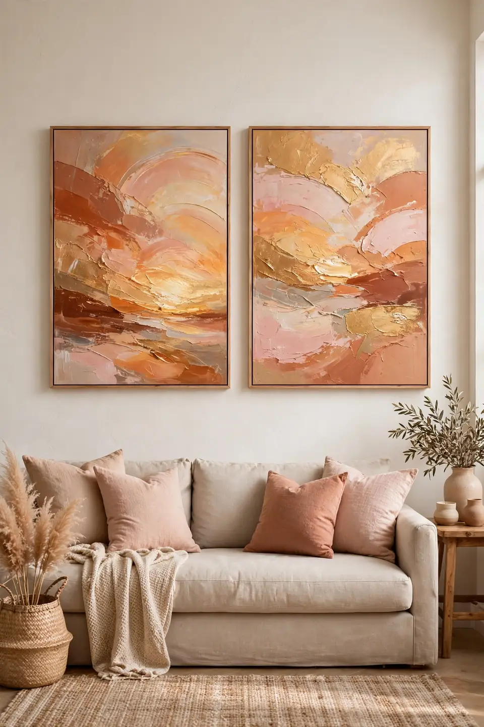 Sunset Canvas Pair