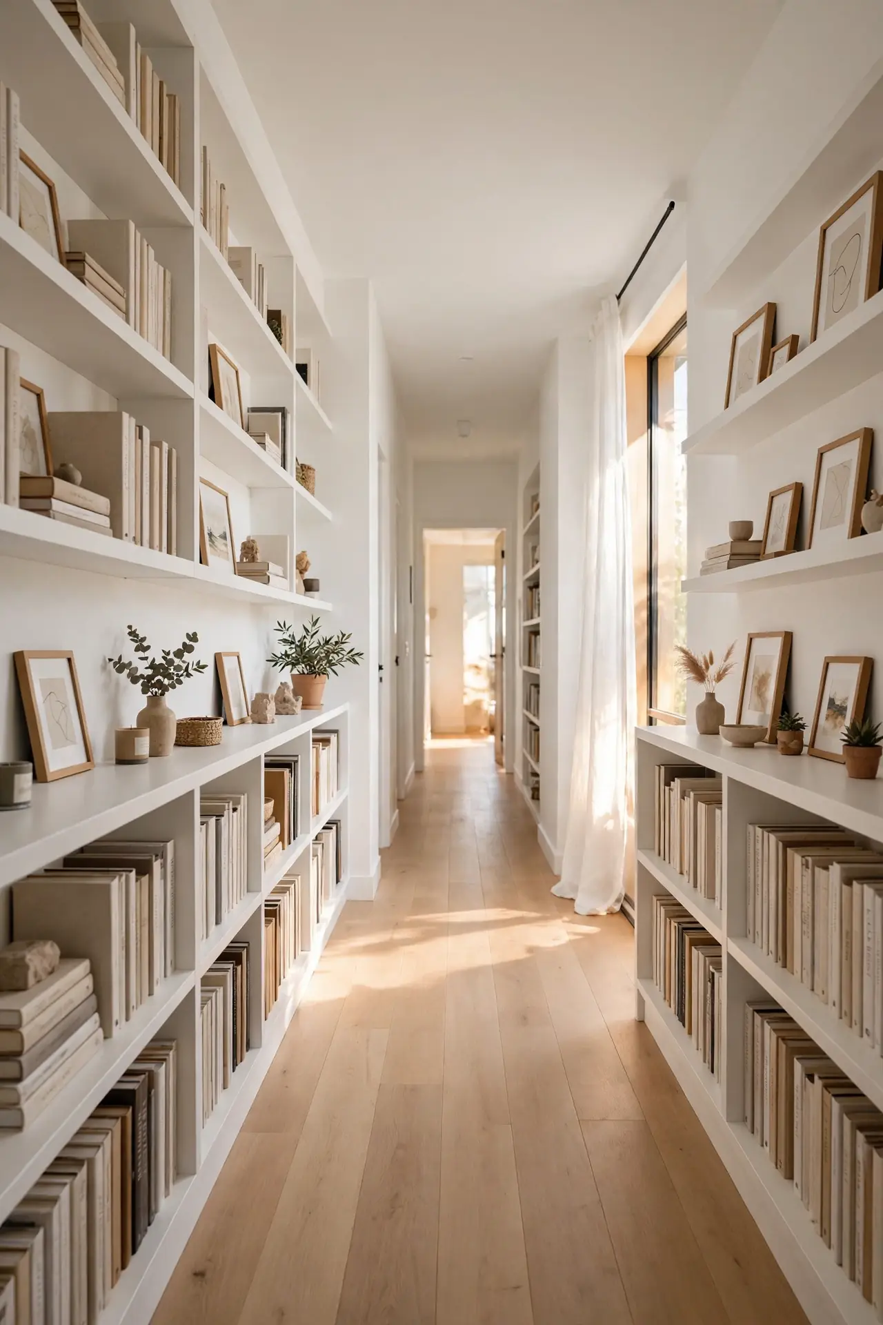 Hallway Bookcase Run