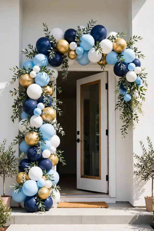Blue Balloon Garlands