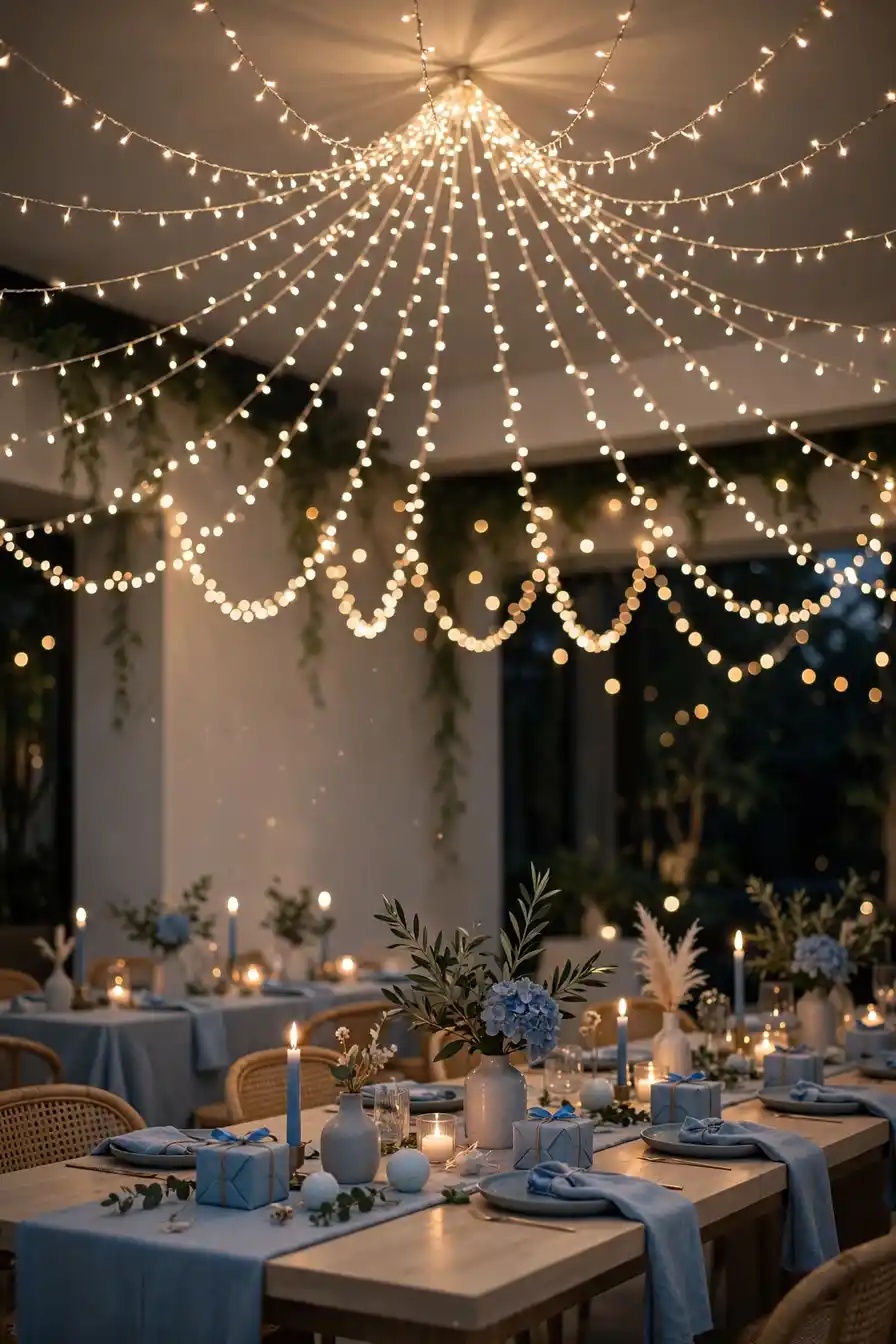 Blue Floral Arrangements