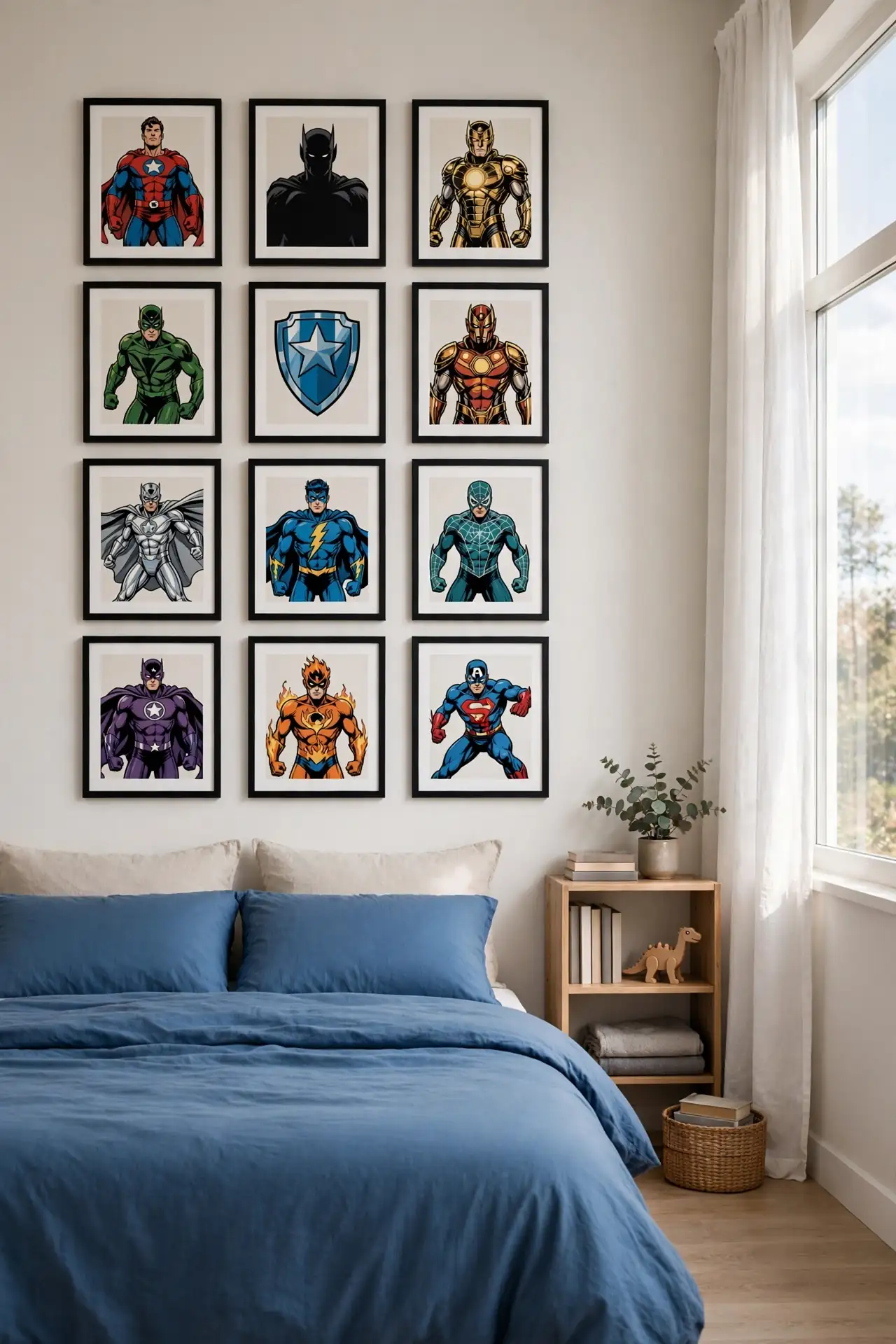 Superhero Poster Wall
