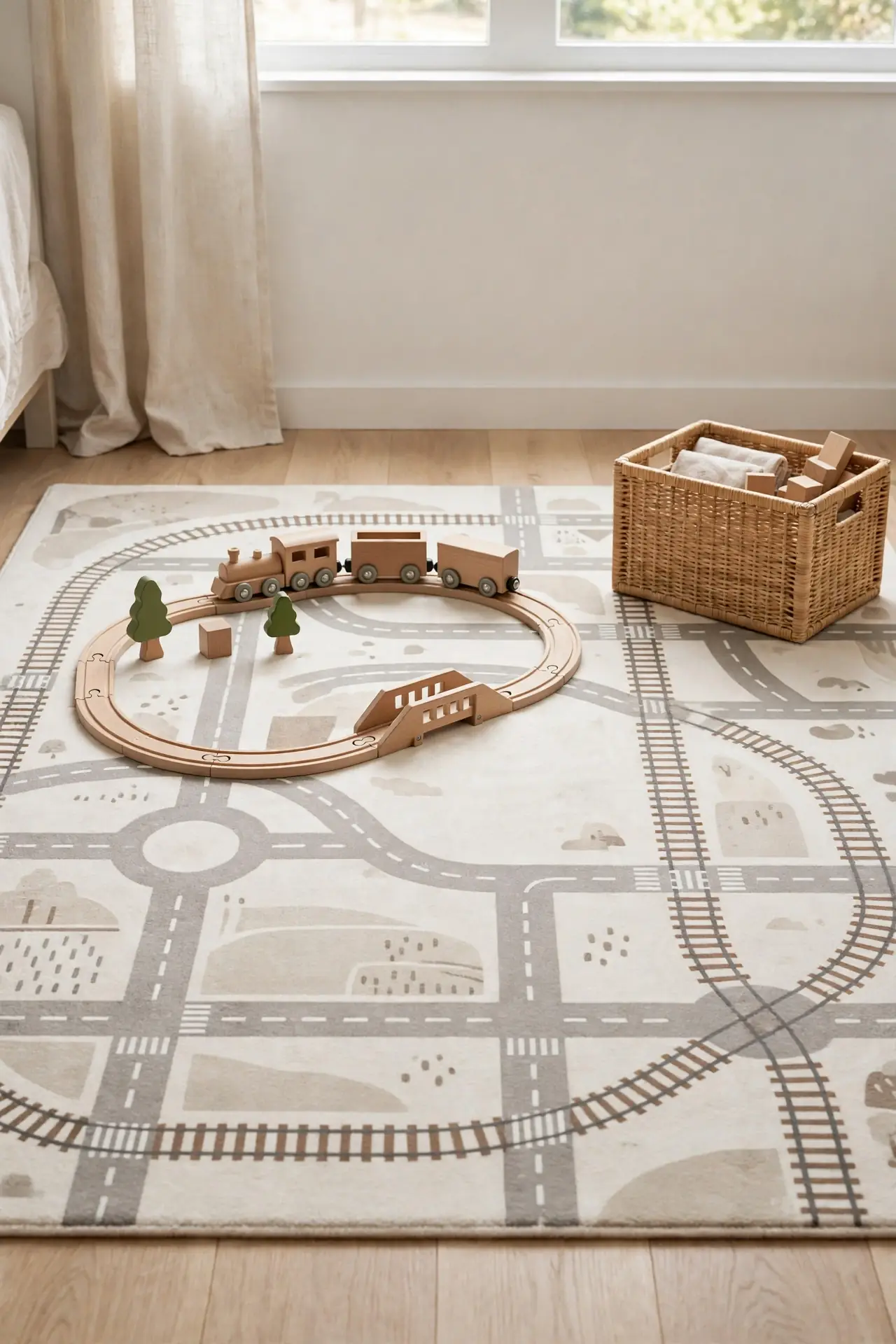 Train Track Rug
