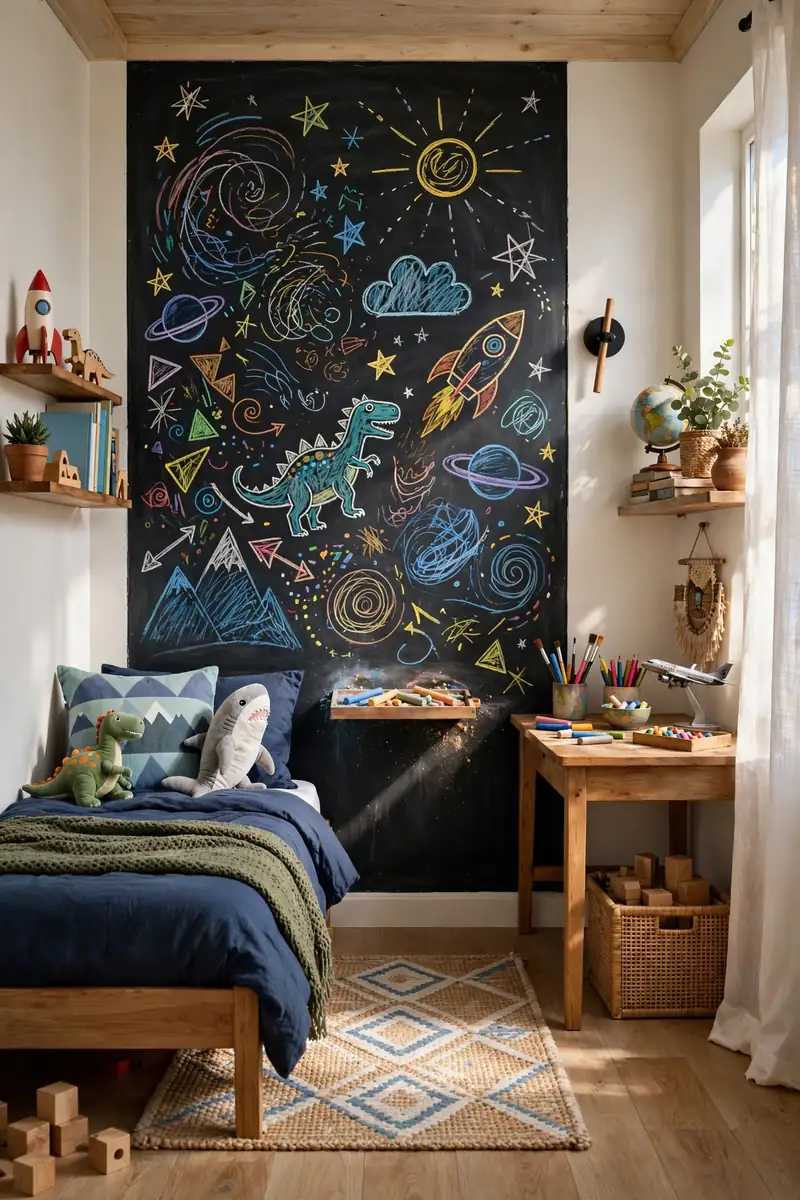 Chalkboard Doodle Wall