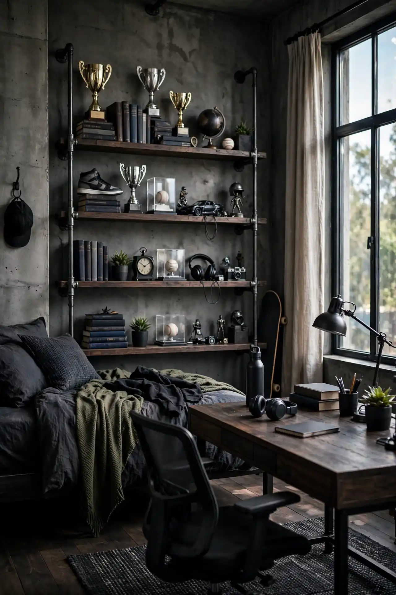 Industrial Pipe Shelves