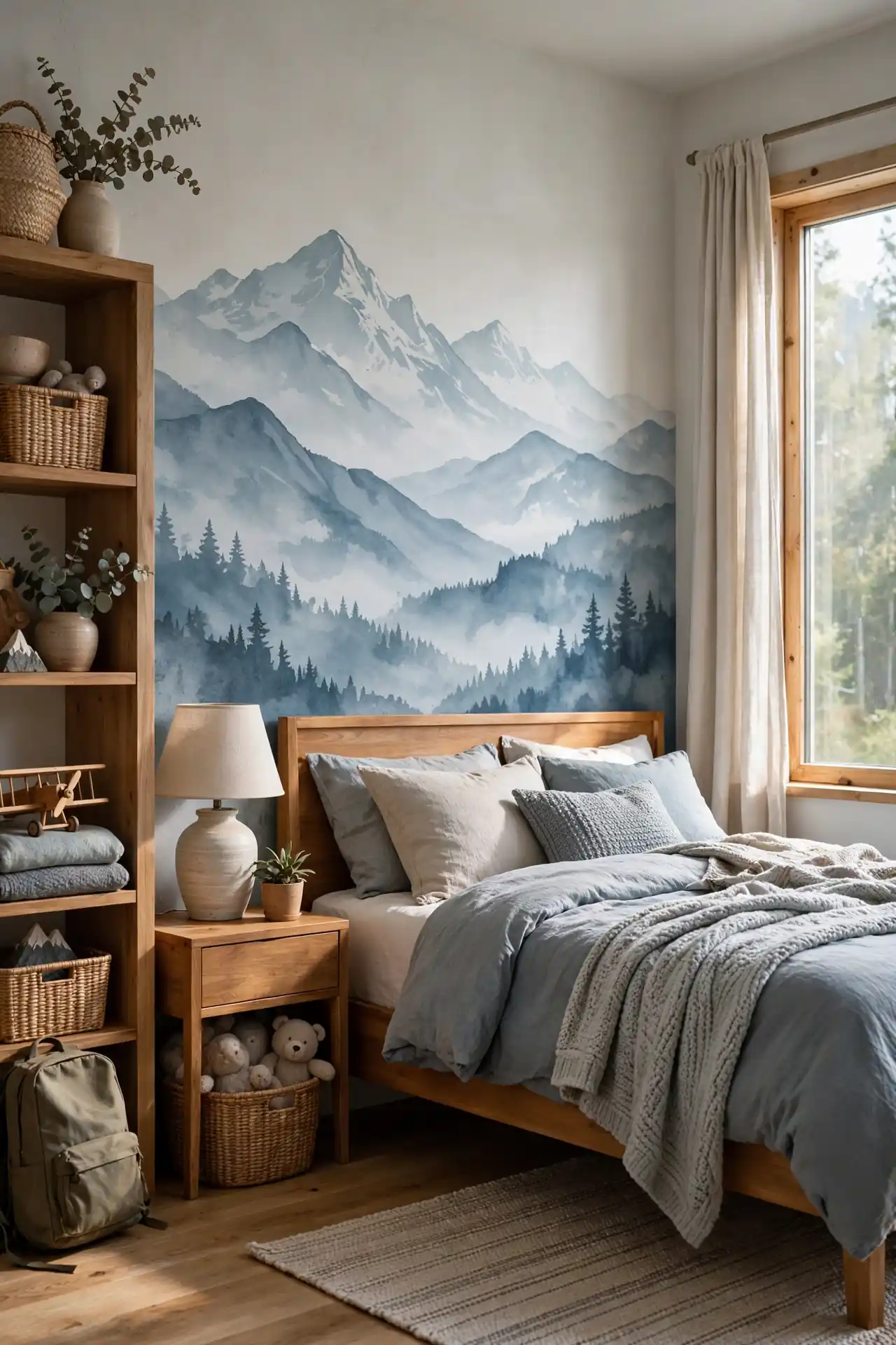 Mountain Mural Scene