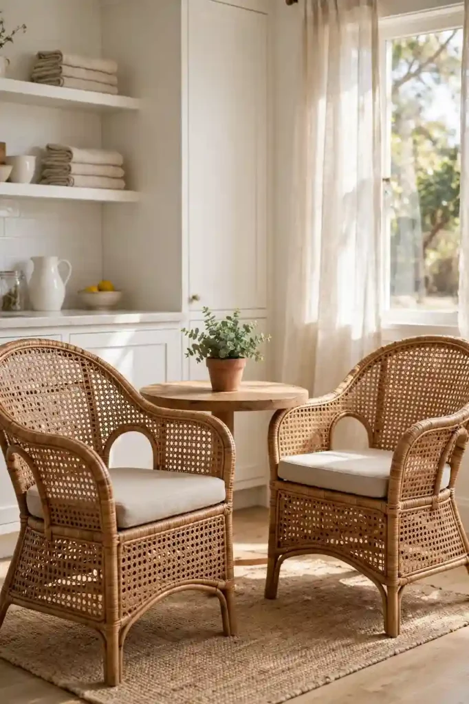 Woven Rattan Seating