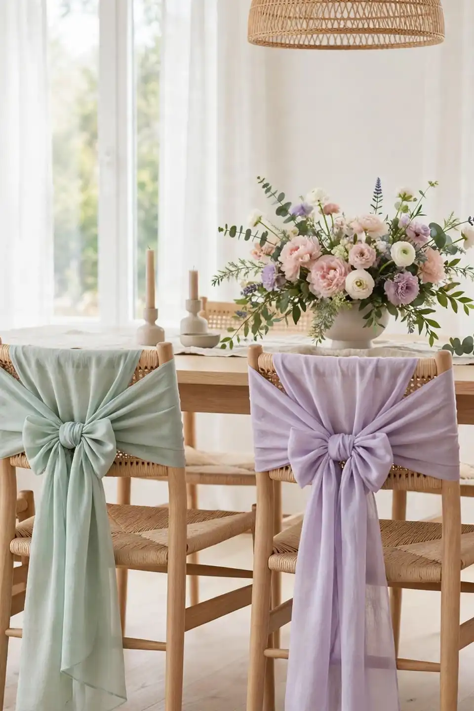 Pastel Chair Sashes