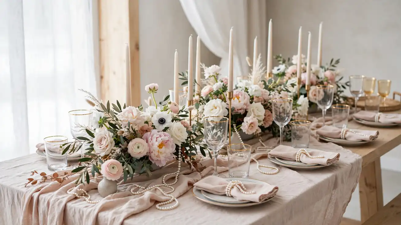 bridal shower table decor ideas