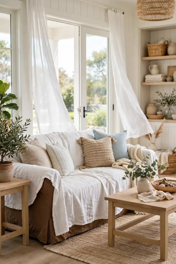 White Slipcover Refresh
