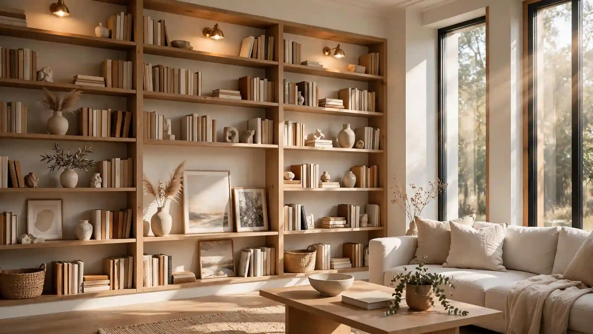 built in bookshelf