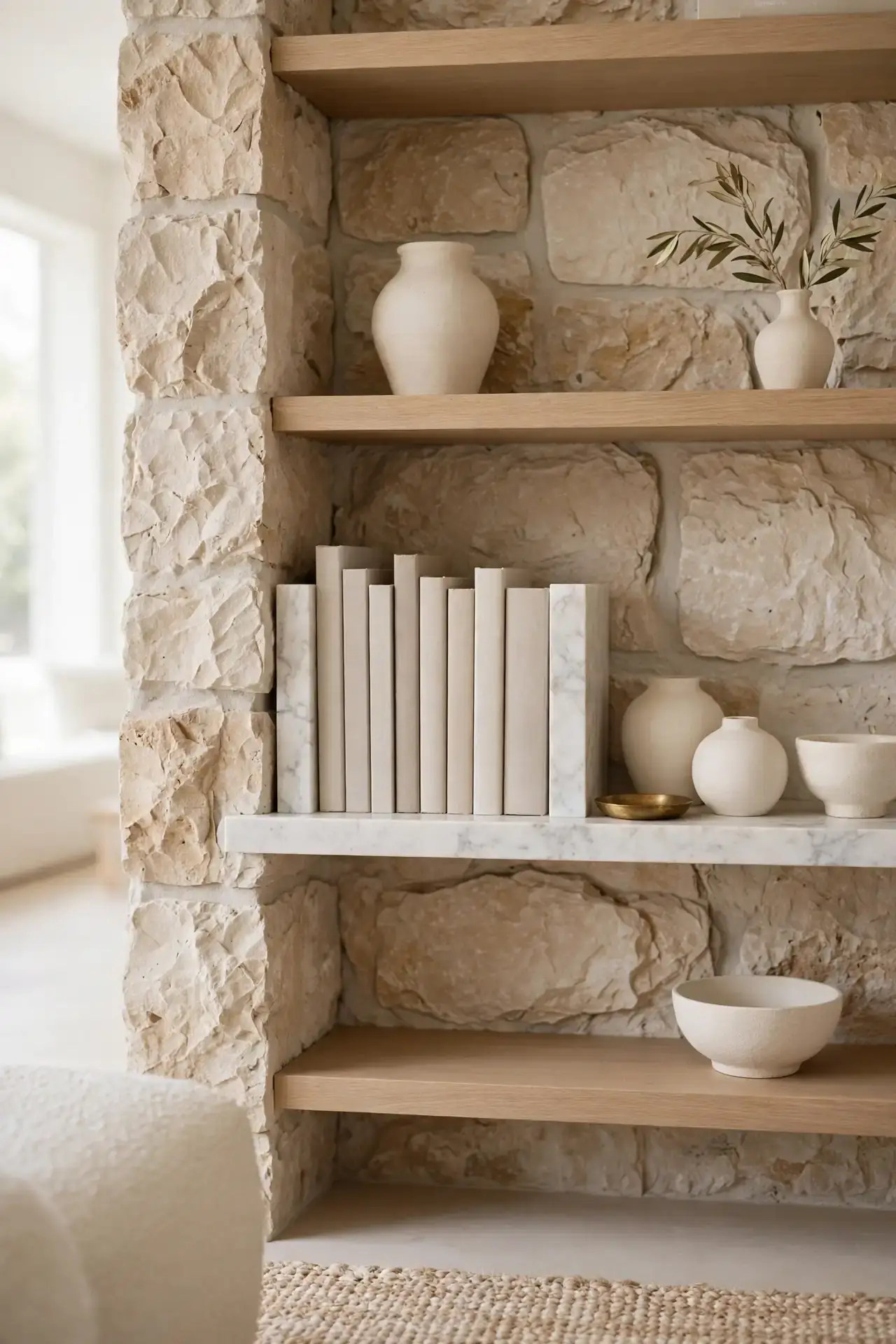 Marble Bookend Pair