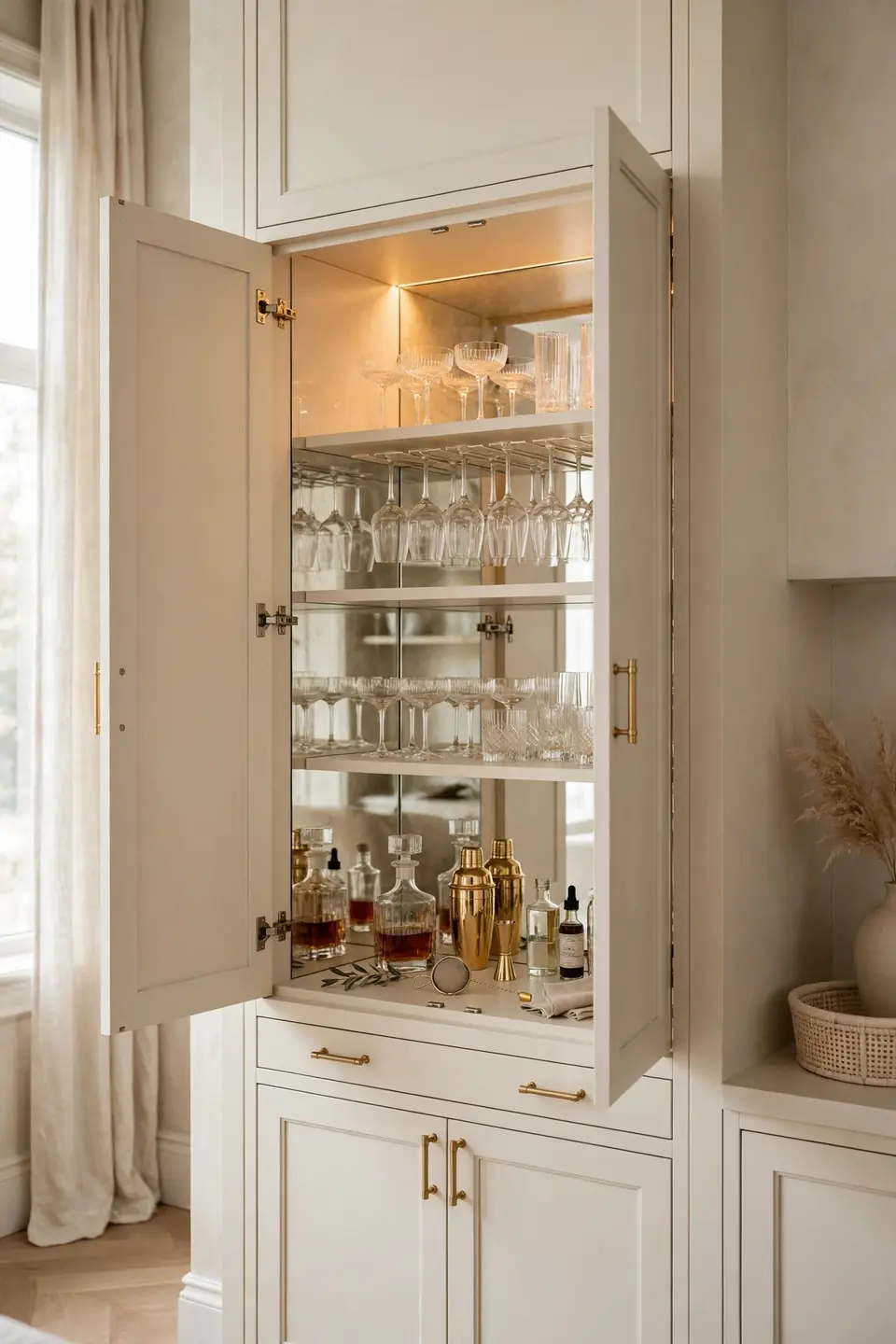 Concealed Bar Cabinet
