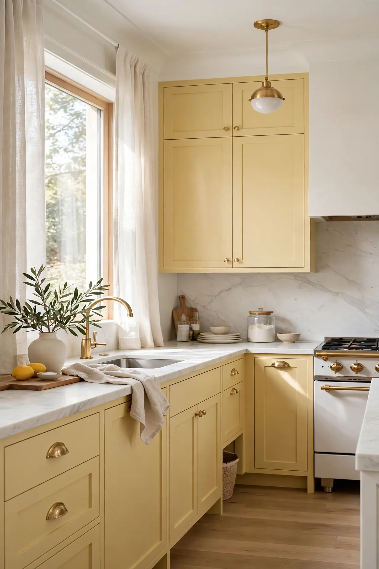 Marble and Butter for butter yellow kitchen decor ideas