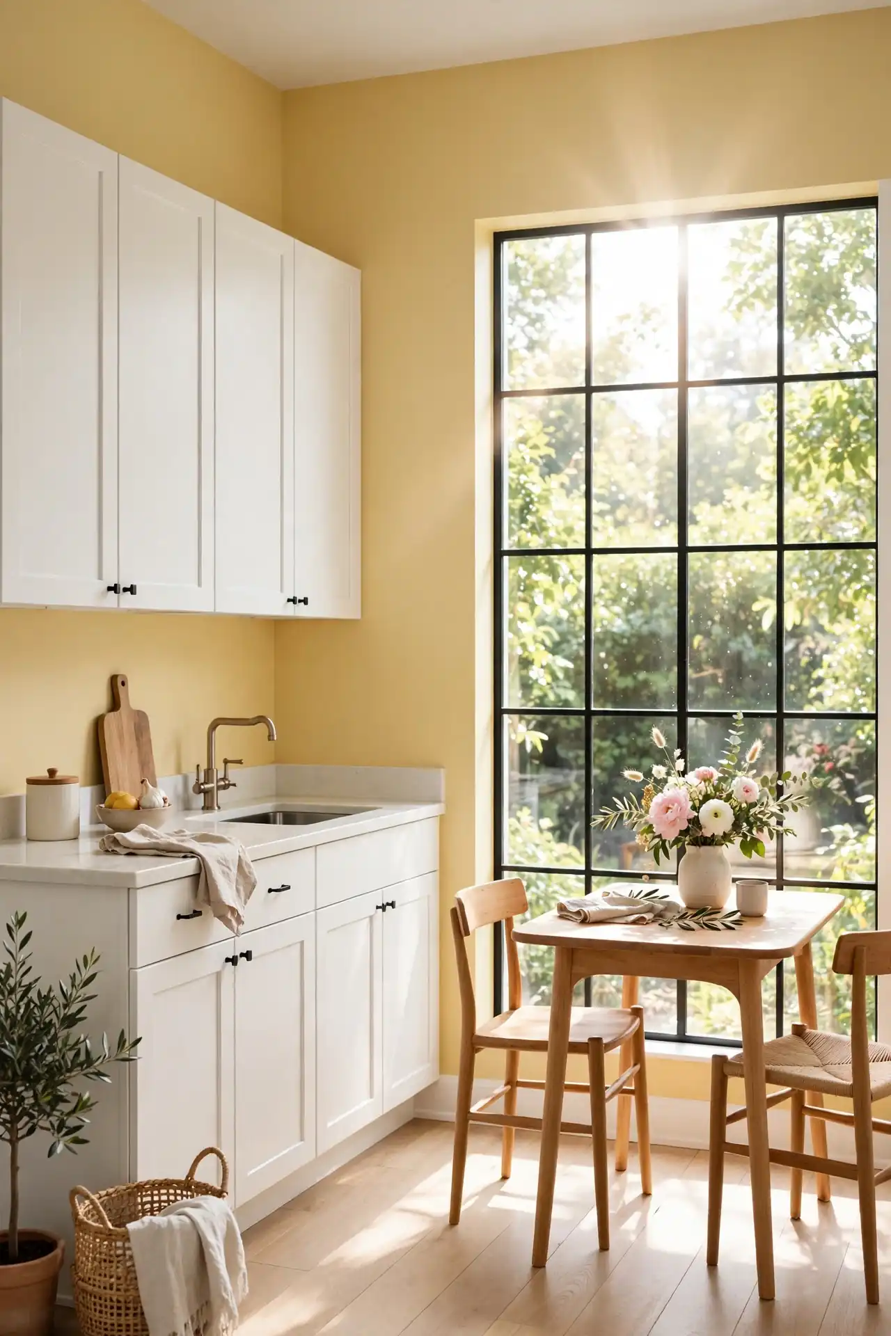 Sunny Walls for butter yellow kitchen decor ideas