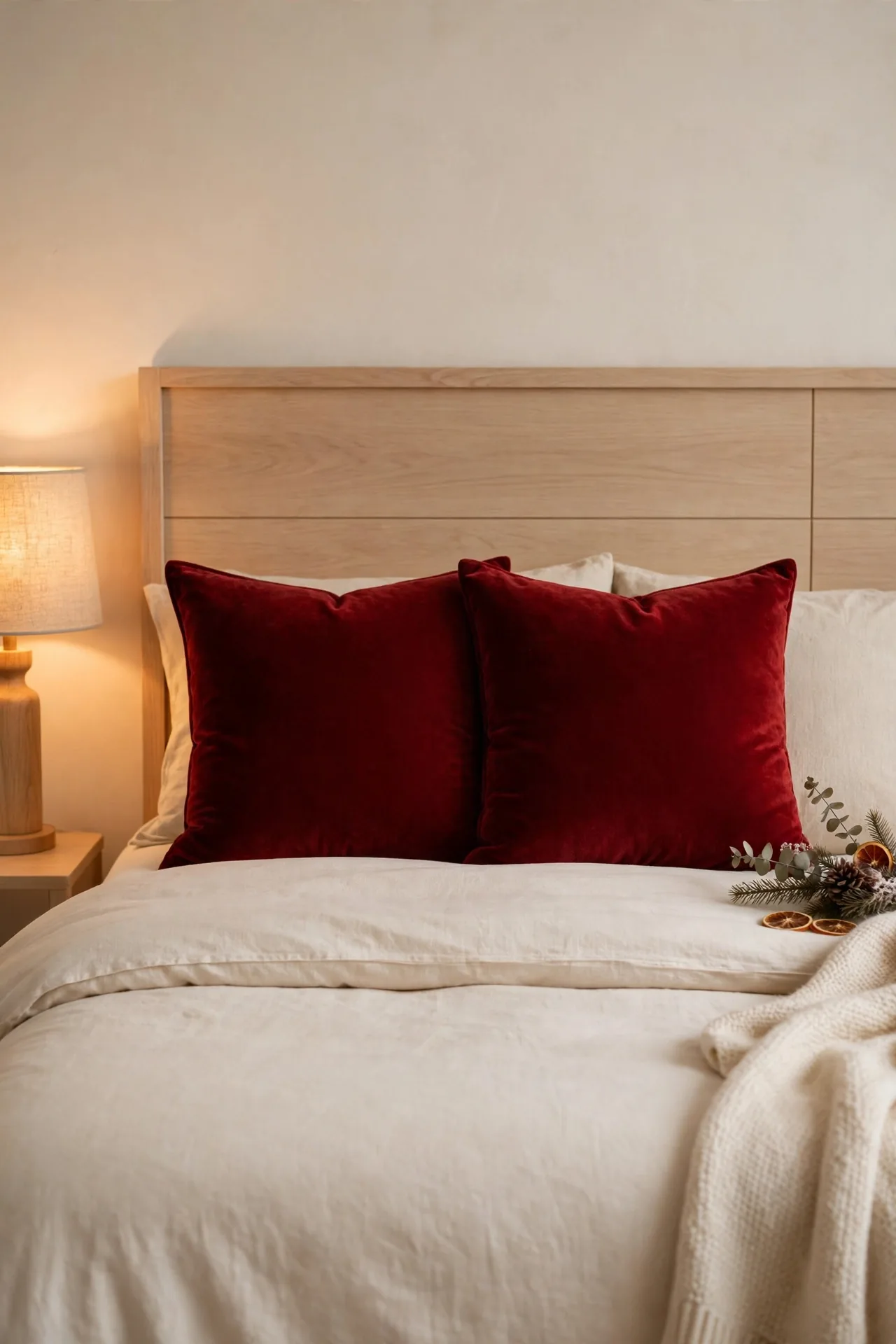 Red Velvet Cushions
