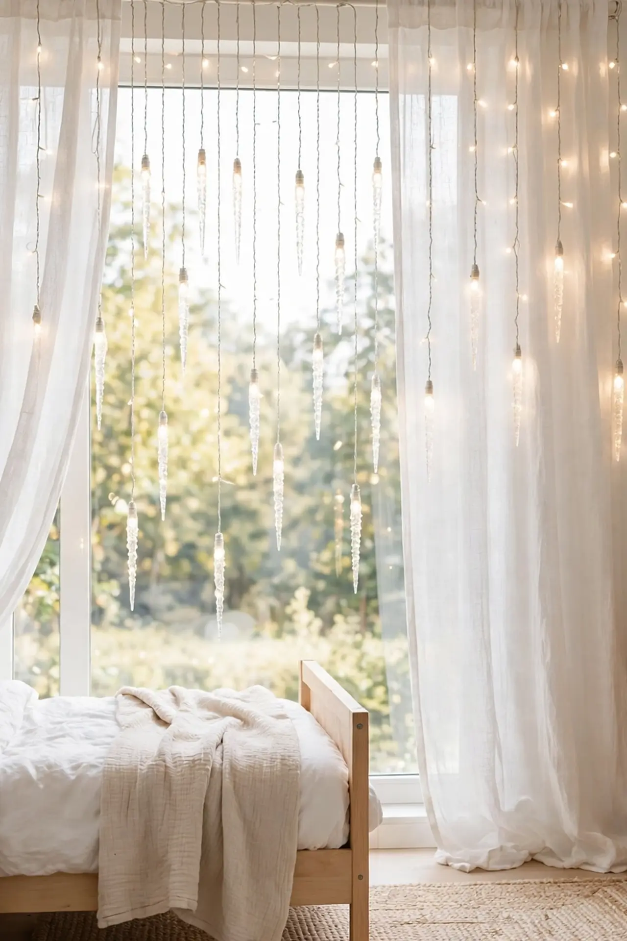 Icicle Curtain Lights