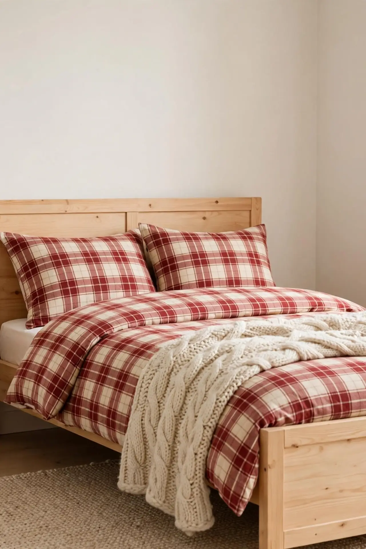 Plaid Bedding Layer