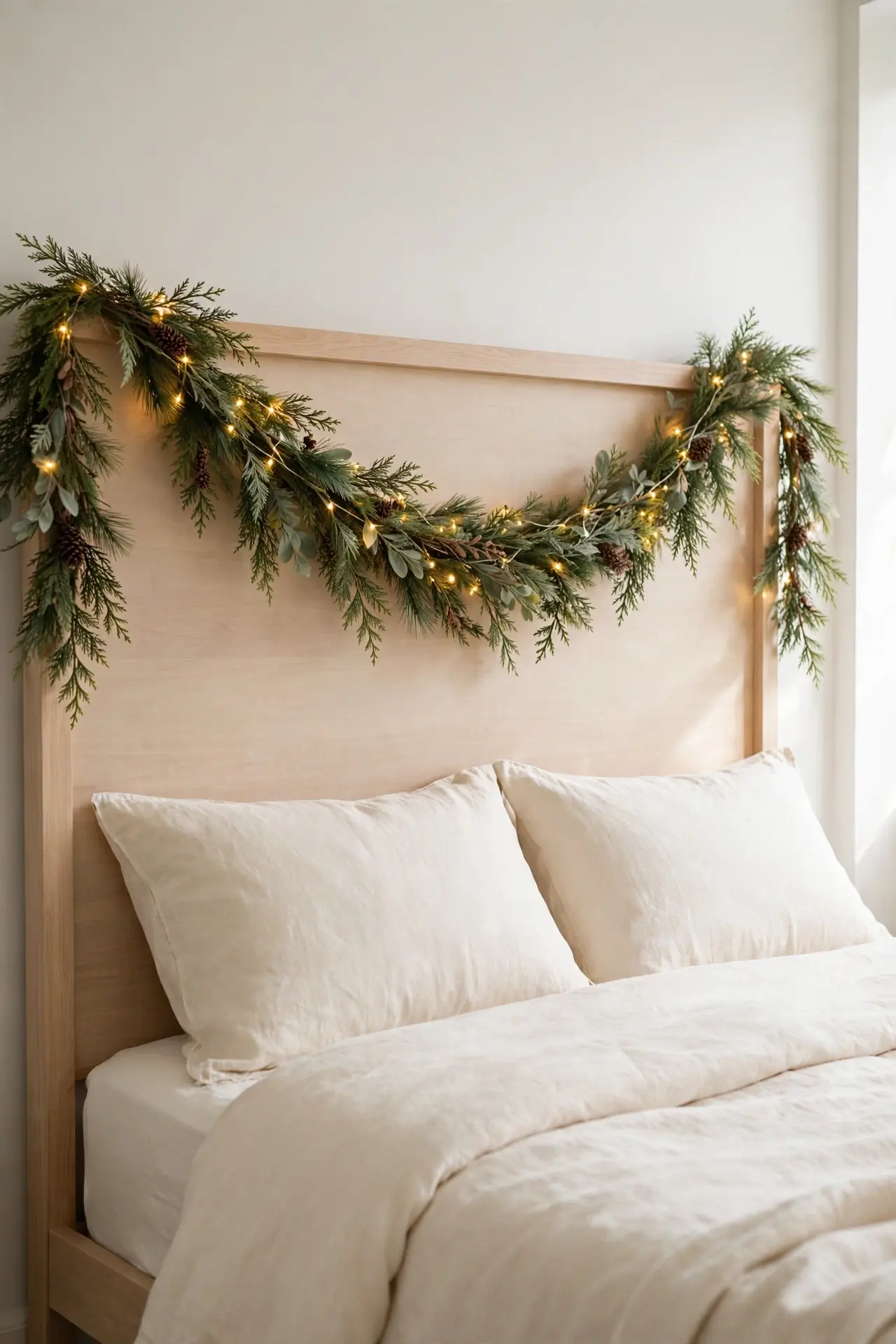 Garland Draped Headboard Swag