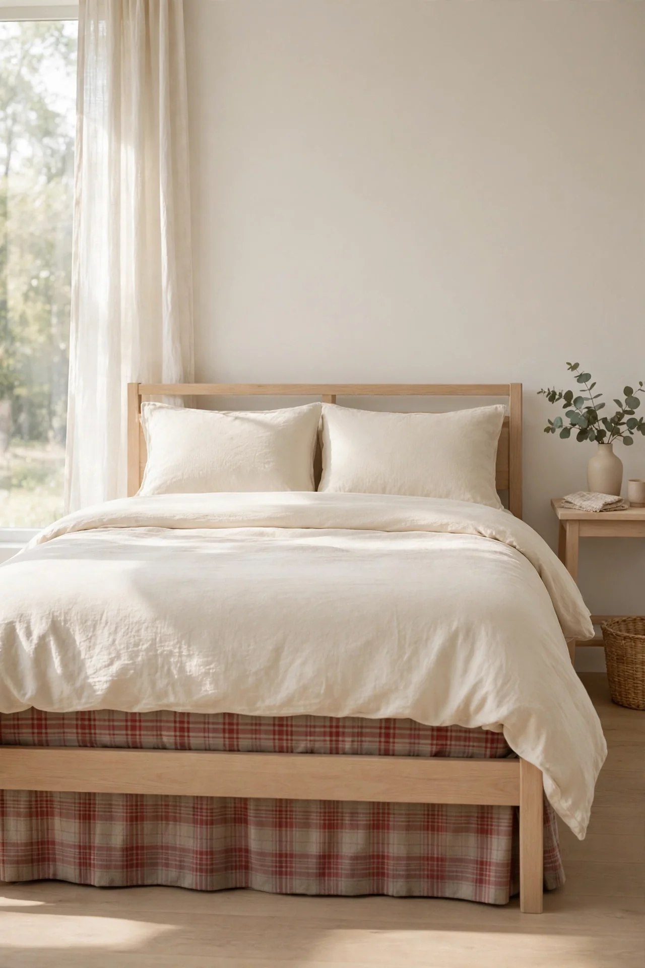 Tartan Bed Skirt Swap