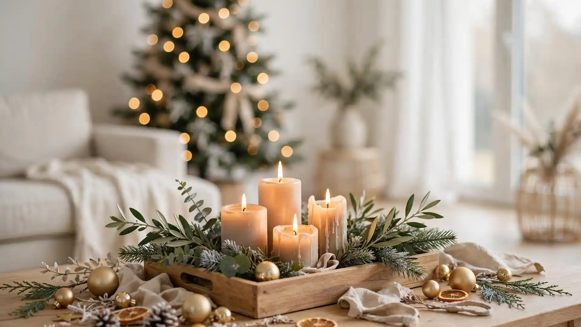 christmas coffee table decor ideas