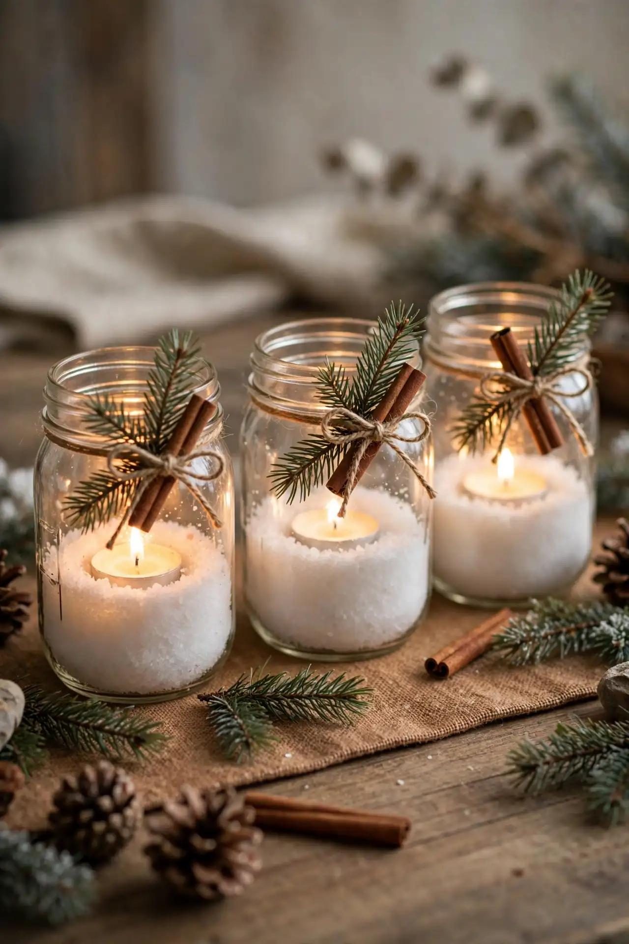 Candle Jar Centerpieces
