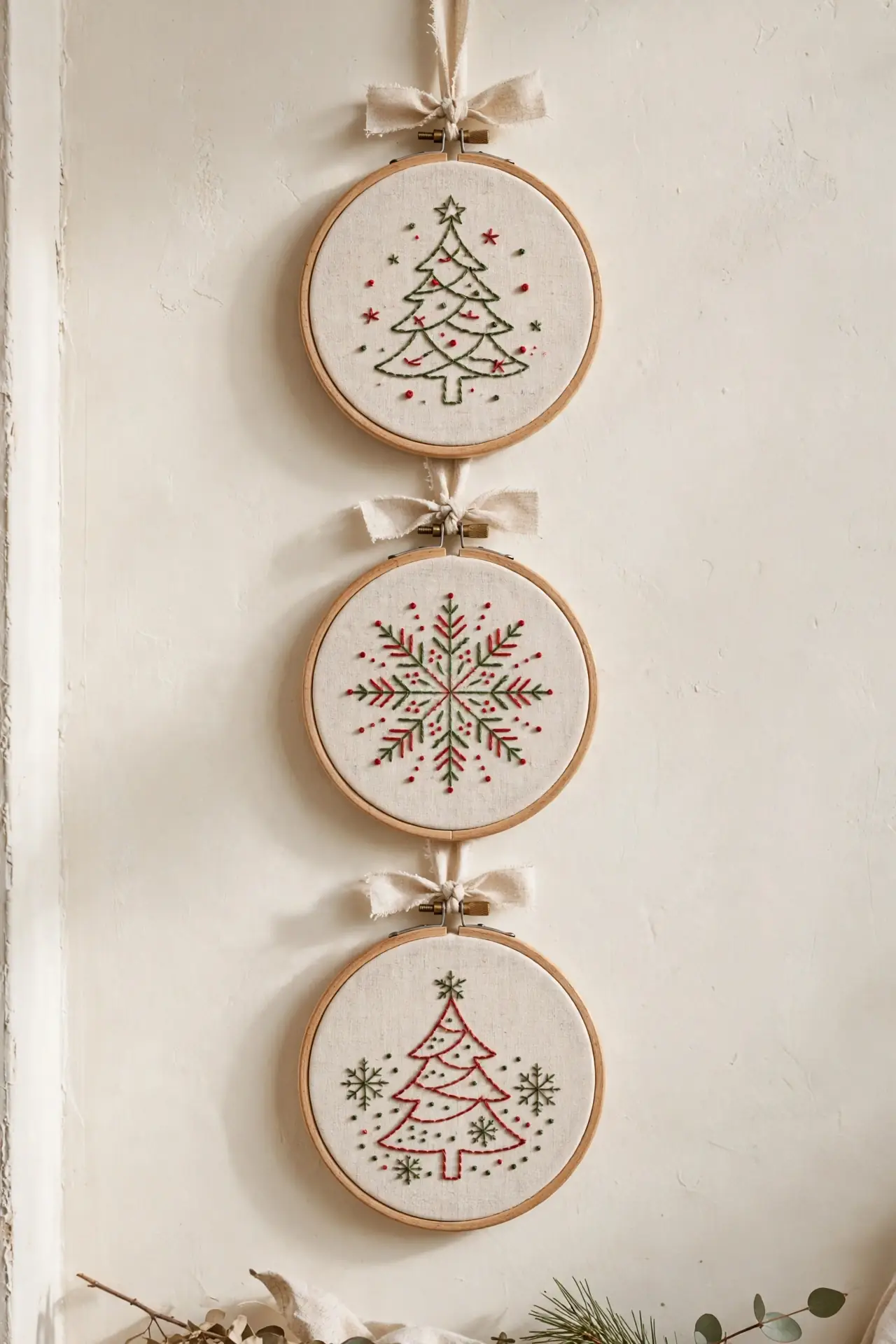 Embroidered Hoop Art