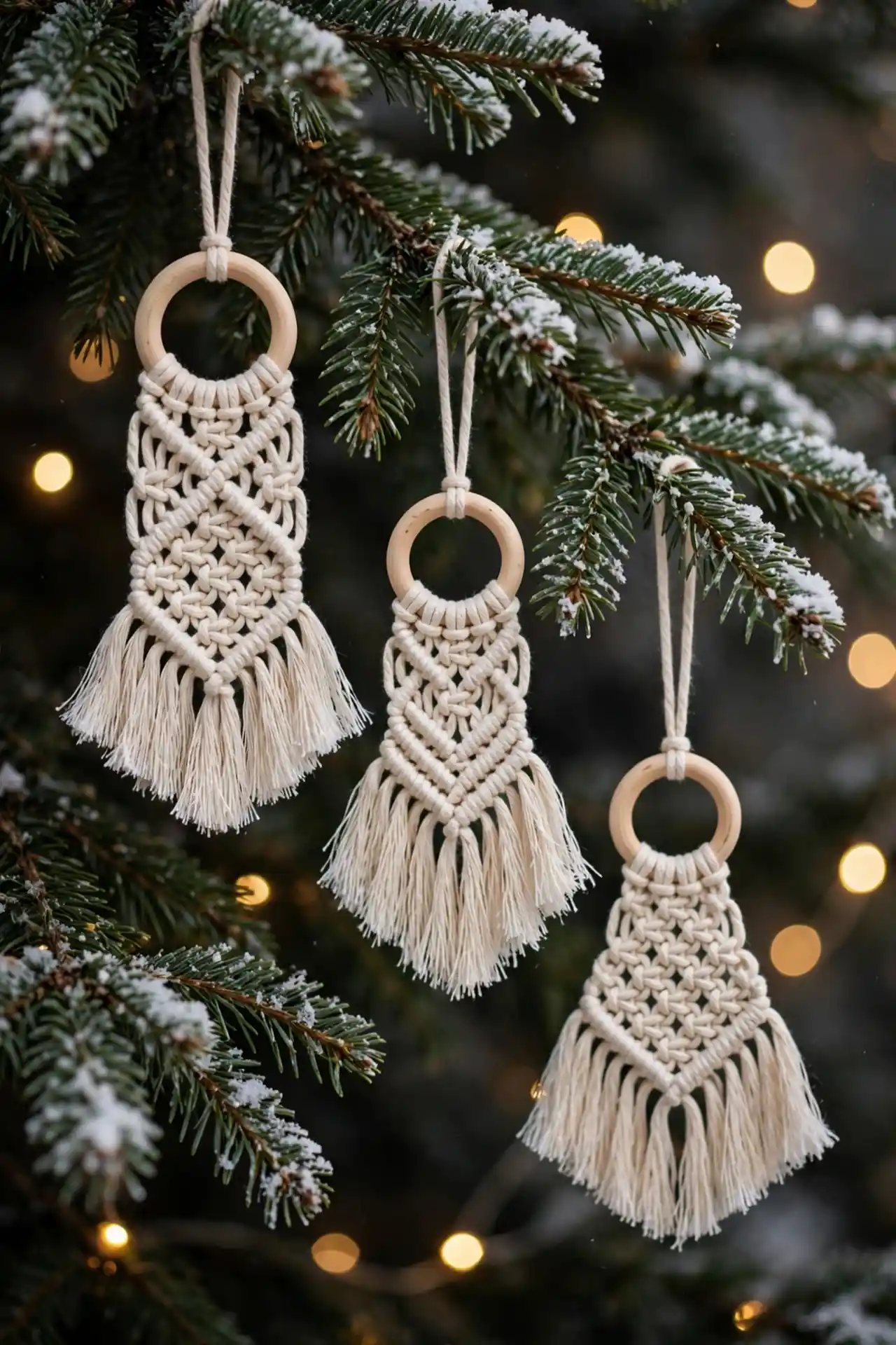 Macrame Tree Ornaments