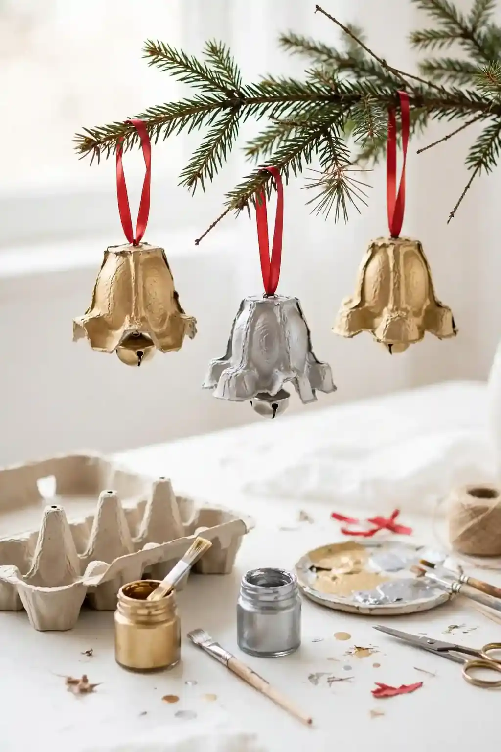 Cotton Ball Santas